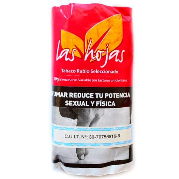 TABACO LAS HOJAS    30 GRS  ROJO